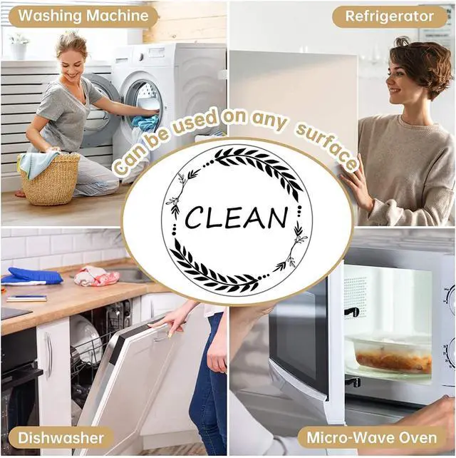 Alt view image 3 of 6 - Clean and Dirty MagnetDishwasher Magnet Clean Dirty Sign IndicatorReversible Dish Washer Sign, Double Sided Strong Kitchen Flip IndicatorApartment Must Haves Kitchen Necessities