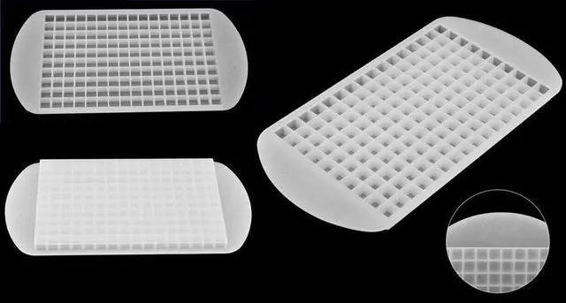 Alt view image 2 of 6 - Yueton 160 Tray Silicone Frozen Mini Cube Ice Mold Candy Chocolate Jelly Mold (White)