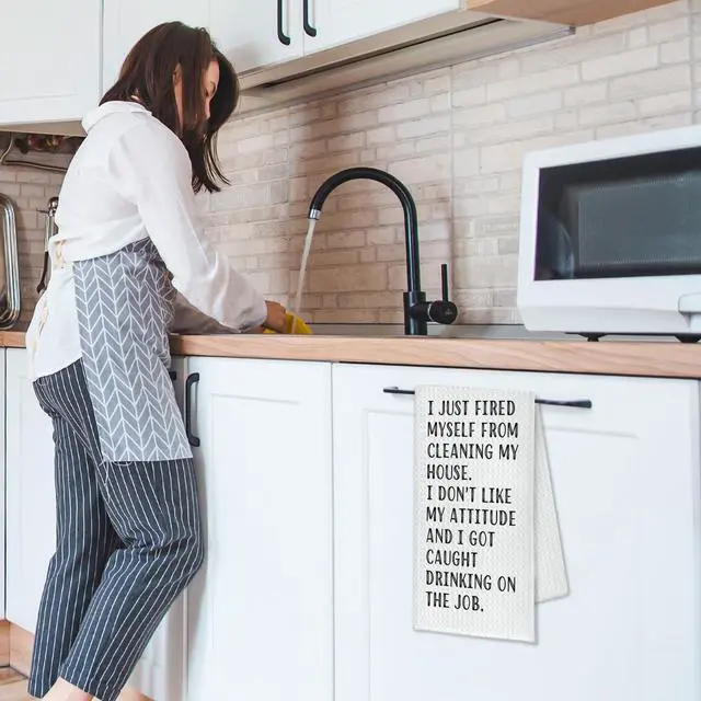 Alt view image 4 of 7 - Funny Kitchen Towels, Dish Towels with Saying, Funny Kitchen Gifts for Women Mom Friend, 16x24 Inches