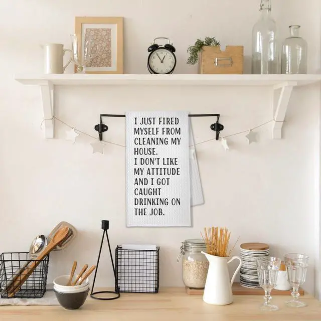 Alt view image 5 of 7 - Funny Kitchen Towels, Dish Towels with Saying, Funny Kitchen Gifts for Women Mom Friend, 16x24 Inches