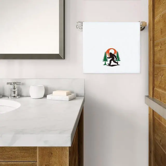 Alt view image 4 of 7 - Funny Gorillas Hand Towel - 6Pcs Forest Mountain Gorilla Theme Kitchen Dishcloths Set Polyester Soft Towels for Bathroom Accessories Home Dining Decor Housewarming Gifts for Men Women