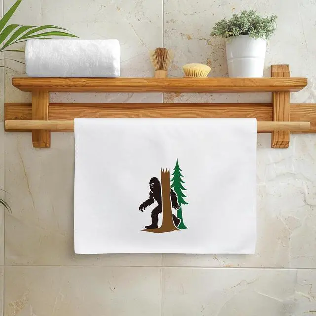 Alt view image 6 of 7 - Funny Gorillas Hand Towel - 6Pcs Forest Mountain Gorilla Theme Kitchen Dishcloths Set Polyester Soft Towels for Bathroom Accessories Home Dining Decor Housewarming Gifts for Men Women