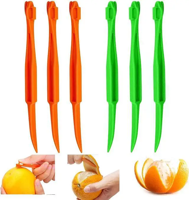 Main image of Orange Peeler - YAWALL 6Pcs Orange Peeler Tool, Plastic Lemon Citrus Peeler, Easy Open Orange Slicer Peel Cutter Kitchen Accessories Knife Gadget Pelador De Naranjas