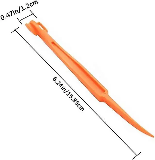 Alt view image 3 of 5 - Orange Peeler - YAWALL 6Pcs Orange Peeler Tool, Plastic Lemon Citrus Peeler, Easy Open Orange Slicer Peel Cutter Kitchen Accessories Knife Gadget Pelador De Naranjas