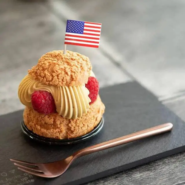 Alt view image 3 of 3 - 100 Pack USA American Flag US Toothpick Flags, Cocktail Picks Mini Stick Cupcake Toppers Country Picks Party Decoration Celebration Cocktail Food Bar Cake Flags (American)