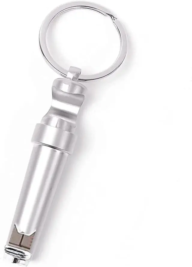 Main image of Mini Keychain Corkscrew, Elegant 3 In 1 Portable Bottle Opener Wine Bottle Corkscrew Key Ring, Update Wine Beer Opener for Backpack Camping Kit Waiters (Silver)