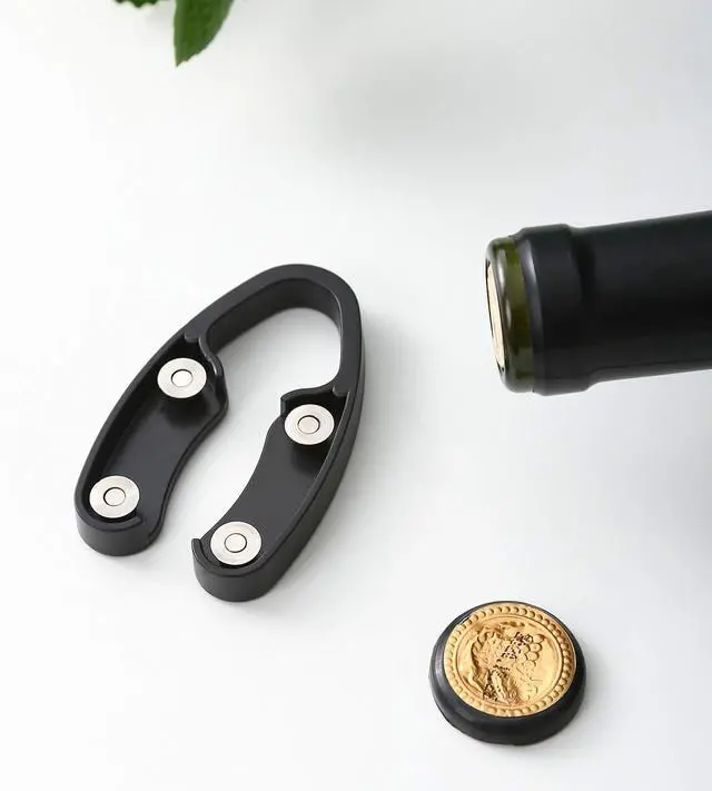 Alt view image 6 of 7 - OHMAXHO 4 Pack Wine Foil Cutter for Wine Bottles, 4 Stainless Steel Blades Wine Bottle Foil Cutter Tool, Effortless Wine Seal Cutter Foil Remover, Black Wine Opener Accessory for Wine Lovers