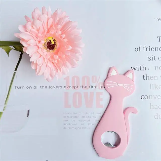Alt view image 2 of 7 - Animal Cat shape Bottle Opener,Refrigerator Magnet Beer Bottle Openers,Creative kitchen supplies gift bottle opener.