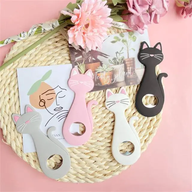 Alt view image 6 of 7 - Animal Cat shape Bottle Opener,Refrigerator Magnet Beer Bottle Openers,Creative kitchen supplies gift bottle opener.