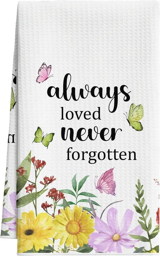 Main image of Wildflower Tea Towels For Kitchen, Vintage Floral Decorative Towel, 18 | Retro Flower Hand Dish Towels Decorations For Home Bathroom, Pretty Housewarming Gifts For Holiday Thanksgiving Christmas