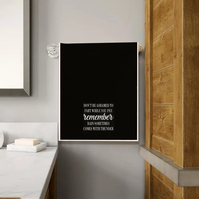 Alt view image 4 of 6 - Funny Bathroom Towels - Decorative Waffle Weave Bathroom Towels,Funny Kitchen Decor(16 X 24 Inches)