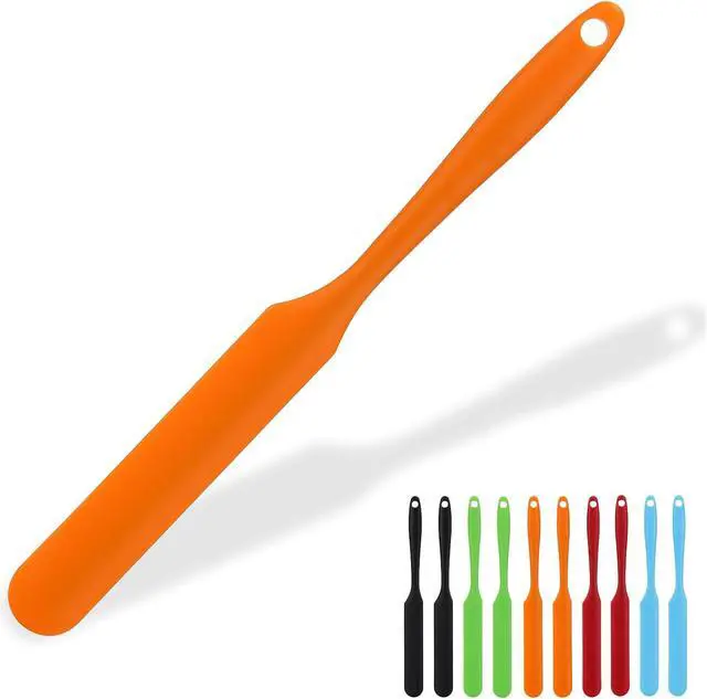 Main image of 10 Pcs Silicone Jar Spatulas, 9.45 inch Non-Stick Heat Resistant Cake Cream Spatulas Set, Cake Cream Butter Spatulas(5 colors