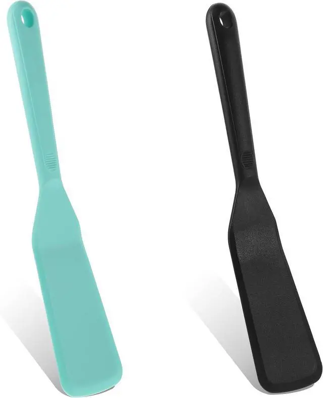 Main image of 2 PCS Crepe Spatula Narrow Spatula Long Heat Resistant Silicone FlipperSpatula Non Stick for Cooking Egg Burgers Pizza Pancake Steak Omelet