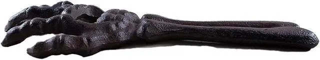Alt view image 3 of 3 - Cast Iron Skeleton Hand Themed Beverage Bottle Opener