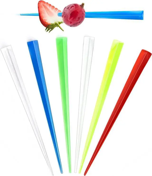Main image of 100PCS 3.5 Inch Plastic Toothpicks for Appetizers Toothpicks Cocktail Picks for Drinks Cocktail Toothpicks,Colored Decorative Toothpicks for Appetizers Cocktail Skewers for Fruit Hamburger Sandwich