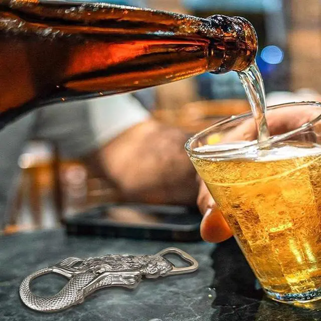 Alt view image 4 of 7 - Mermaid Bottle Opener - Heavy Duty Beer Openers Fridge Magnet, Vintage Rustic Style Wine and Cap for Christmas, Home Party,Life Decor Kitchen