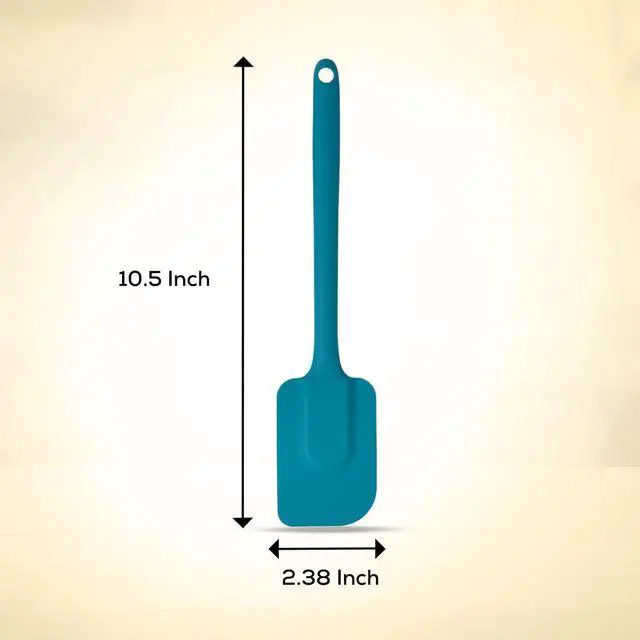 Alt view image 2 of 6 - Mrs. Andersons Baking Silicone Spatula, Flexible And Nonstick, One-Piece Design, Turquoise, For Mixing, Folding, Scraping, Baking, And Cooking