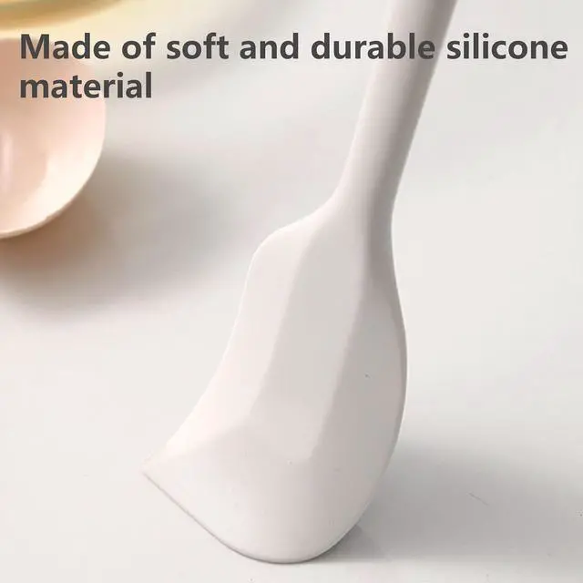 Alt view image 3 of 6 - White Silicone Spatula for Cooking, 10.8In Small Kitchen, Flexible Rubber for Baking