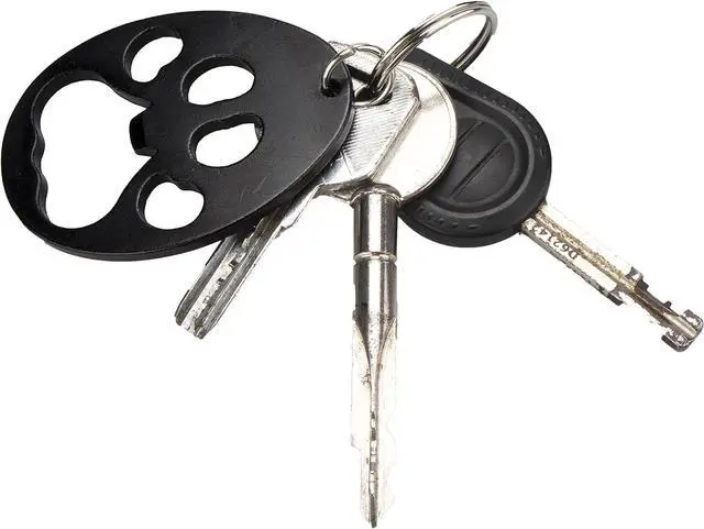 Alt view image 3 of 7 - Swatom Dog Paw Keychain Bottle Opener Beer Opener Tool, Key Tag Chain Ring, 6 Piece