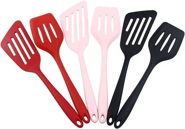 Alt view image 4 of 7 - 2pcs Silicone Spatula, Flexible Nonstick Rubber Fish Slotted Turner, Flipper Spatulas Heat Resistant Cookware for Baking, Frying,Cooking Seafood,Meat,Eggs,Omelets,Pancakes