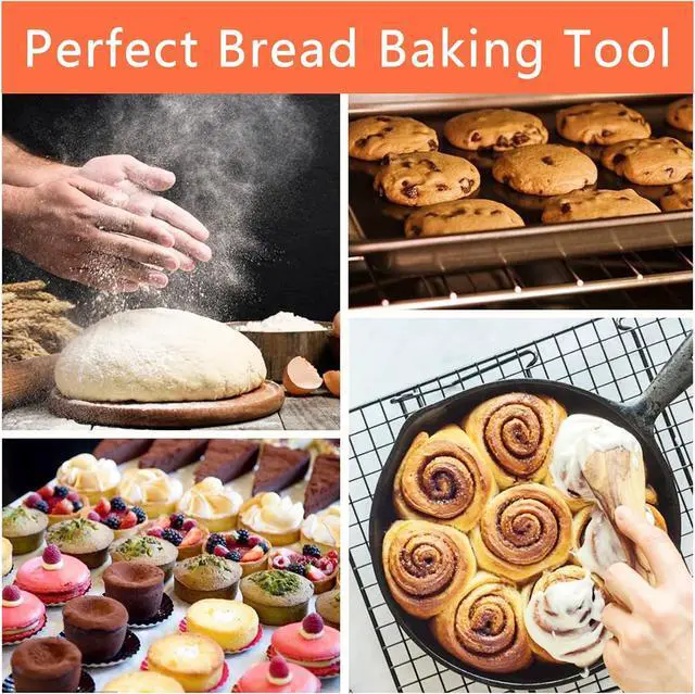 Alt view image 4 of 7 - 7pcs Replacement Set for Sourdough Starter Jar, Sourdough Starter Kit with Cloth Cap Silicone Spatula Date Band Temperature Paper for Yeast Bread Baking Supplies