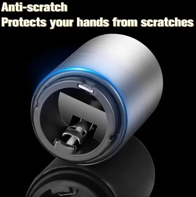 Alt view image 5 of 5 - Magnetic Beer Bottle Opener with Automatic Cap Catcher, Ultra Premium Stainless Steel Soda & Beer Bottle Opener, Push & Pull Convenient Design Bar Accessory (2 pcs)