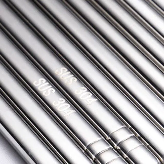 Alt view image 3 of 6 - 5 Pairs Stainless Steel Chopsticks, 304 Metal Reusable Chopsticks, Lightweight Hollow Design, Non-Slip Square Laser Etched, Dishwasher Safe Gift Set (Silver)
