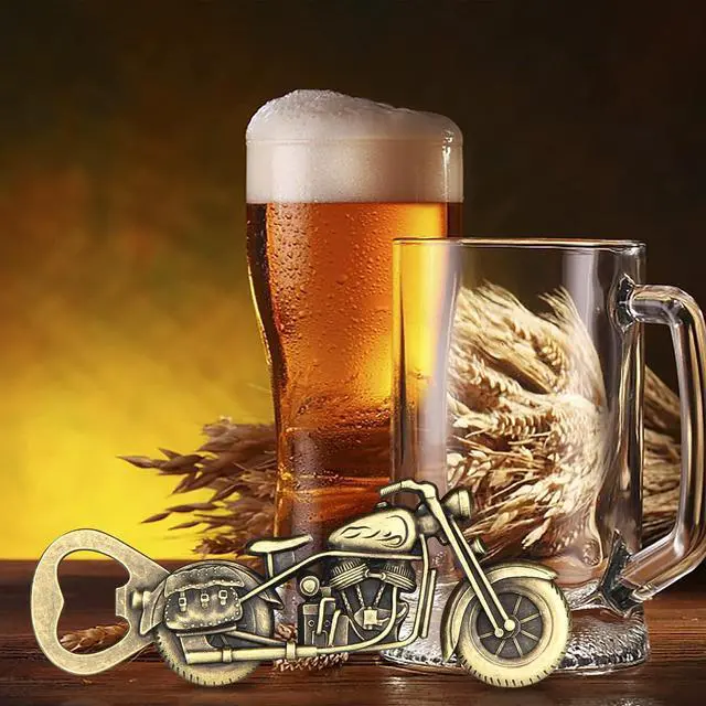 Alt view image 6 of 7 - Motorcycle Beer Gifts for Men, Dad, Him, Unique Vintage Motorcycle Beer Bottle Opener Father Day Gifts for Men Dad Husband Boyfriend Grandfather Best Man, Men's Gift from Daughter Son Wife