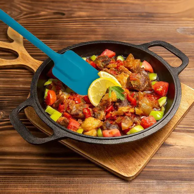 Alt view image 5 of 6 - Mrs. Andersons Baking Silicone Spatula, Flexible And Nonstick, One-Piece Design, Turquoise, For Mixing, Folding, Scraping, Baking, And Cooking
