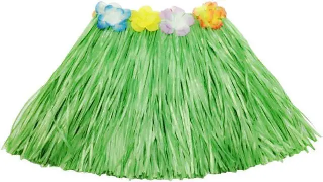Main image of Grass Skirt Hawaiian Luau Hula Skirts Party Decorations Favors Supplies Grass Skirts for Kids Elastic Skirt