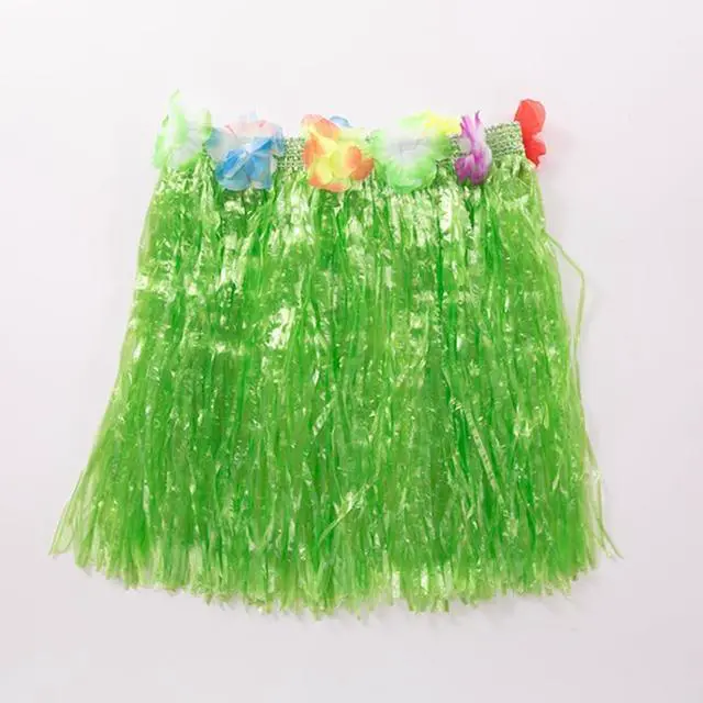 Alt view image 2 of 5 - Grass Skirt Hawaiian Luau Hula Skirts Party Decorations Favors Supplies Grass Skirts for Kids Elastic Skirt