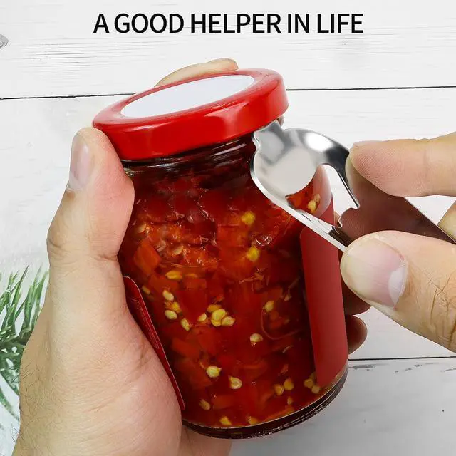 Alt view image 6 of 7 - 2 Pack Stainless Steel Multifunctional Mason Jar Opener, Easy Twist Manual Handheld Tool, for Sealed Canning Lids, Easy Twist Manual Handheld Top Remover