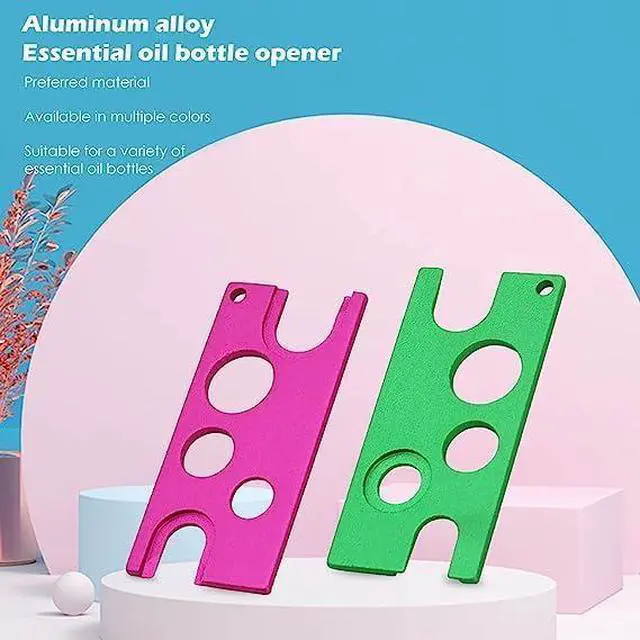 Alt view image 3 of 6 - Pink Essential Oils Opener Key Tool Set Opener and Remover The Perfect Opener and Remover Accessory for Roller Balls and Caps on Most Bottles Universal Metal Key Tool
