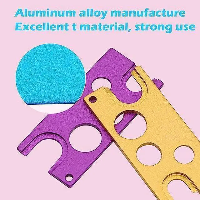 Alt view image 2 of 6 - Pink Essential Oils Opener Key Tool Set Opener and Remover The Perfect Opener and Remover Accessory for Roller Balls and Caps on Most Bottles Universal Metal Key Tool