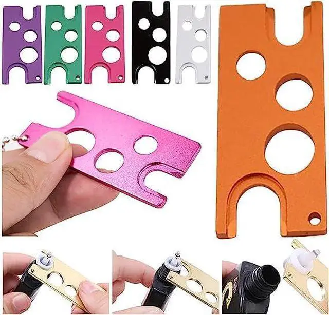 Alt view image 5 of 6 - Pink Essential Oils Opener Key Tool Set Opener and Remover The Perfect Opener and Remover Accessory for Roller Balls and Caps on Most Bottles Universal Metal Key Tool