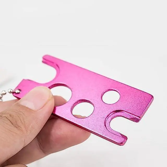 Alt view image 4 of 6 - Pink Essential Oils Opener Key Tool Set Opener and Remover The Perfect Opener and Remover Accessory for Roller Balls and Caps on Most Bottles Universal Metal Key Tool