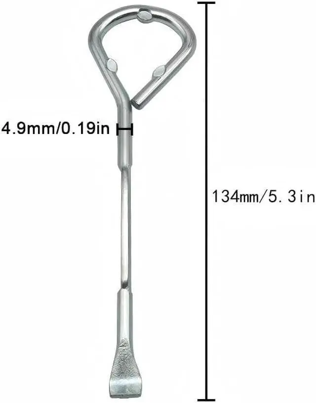 Alt view image 2 of 4 - Metal Paint Can Opener Bottle Opener Steel Paint Can Opening Tool Multifunctional Painter Tool Can Opener 4 Pack (4)