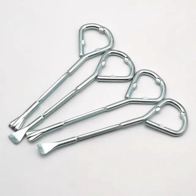 Alt view image 4 of 4 - Metal Paint Can Opener Bottle Opener Steel Paint Can Opening Tool Multifunctional Painter Tool Can Opener 4 Pack (4)