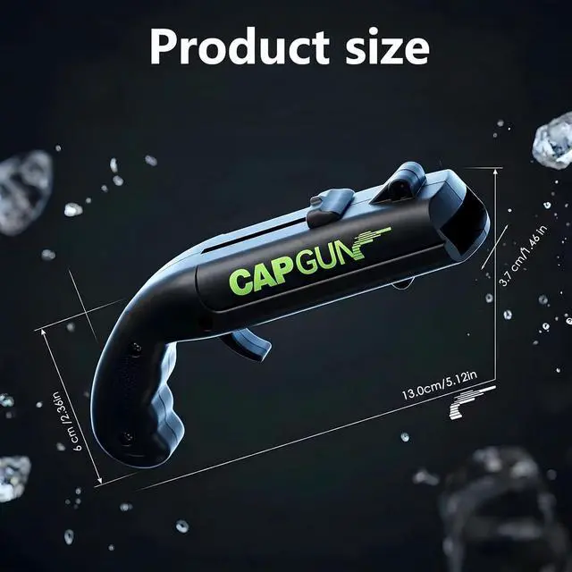 Alt view image 3 of 7 - 2PCs Black Cap Gun Bottle Opener with Shooting Fun, Creative Novelty Gadget, Perfect Holiday Gift for World Cup Watch Parties, Barbecues, SwimmingCamping and Gatherings