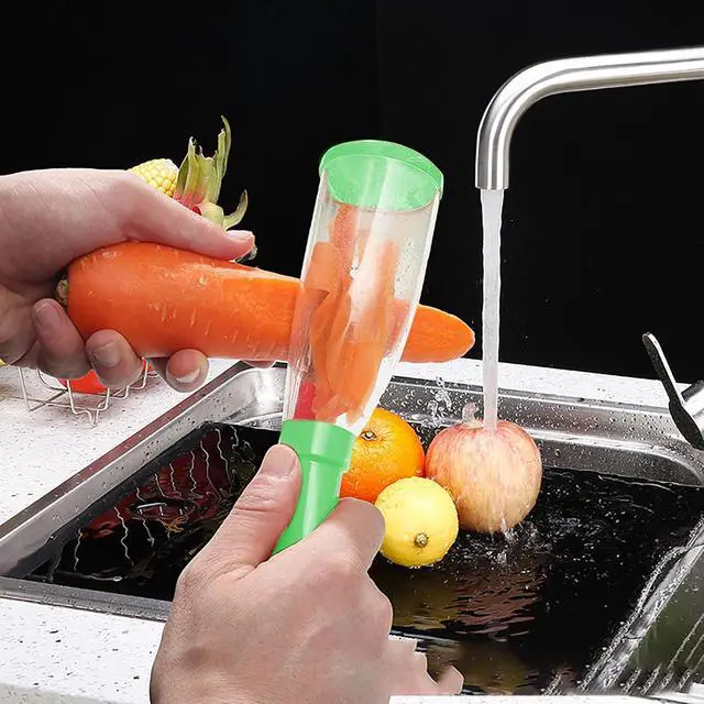 Alt view image 4 of 6 - Storage Style Peel Knife, 8 Inch x 2.3 Inch Green Peeler for Vegetables and Fruits (Green)