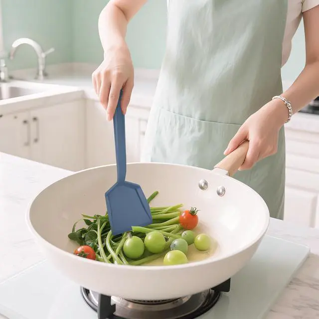Alt view image 4 of 7 - Kitchen Silicone Cooking Utensils Set of 6 with Holder, 600F Heat Resistant, BPA Free Cleanup
