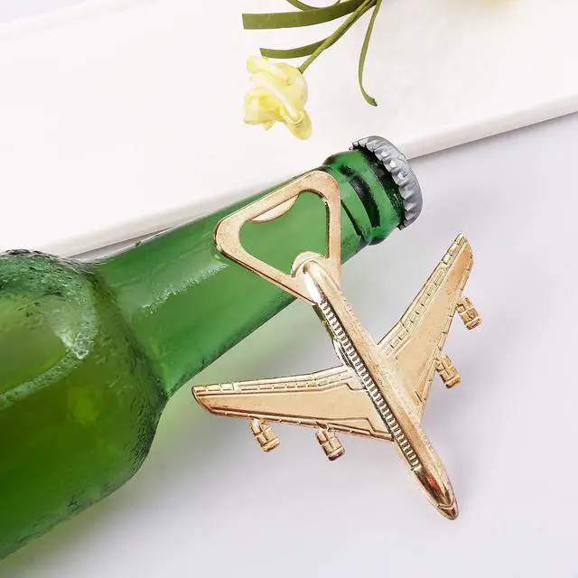Alt view image 3 of 7 - Airplane Bottle Opener in Gift Box, Gift for Pilot or Veteran, Party Favor | Travel-Themed Bar Accessory for Pilots, Flight Attendants and Aviation Fans, Birthdays and Retirement Gift, Wedding Favor