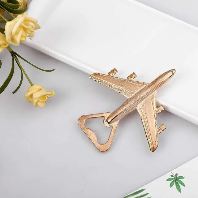 Alt view image 4 of 7 - Airplane Bottle Opener in Gift Box, Gift for Pilot or Veteran, Party Favor | Travel-Themed Bar Accessory for Pilots, Flight Attendants and Aviation Fans, Birthdays and Retirement Gift, Wedding Favor