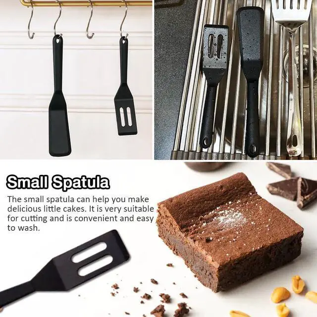 Alt view image 6 of 7 - Small Silicone Spatulas 4PC, Flexible Brownie Spatula for Cooking | Easy to Clean, Flexible, Reusable, Hangable, Nonstick