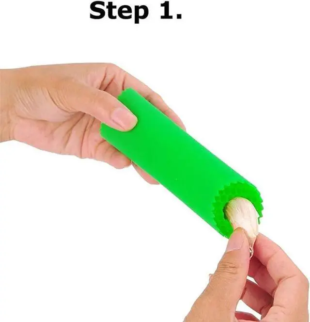 Alt view image 6 of 7 - 3 Pcs Garlic Peeler Skin Remover Roller Keeper,Easy Quick to Peeled Garlic Cloves with Best Silicone Tube Roller Garlic Peeling Press Tube Kitchen Tool