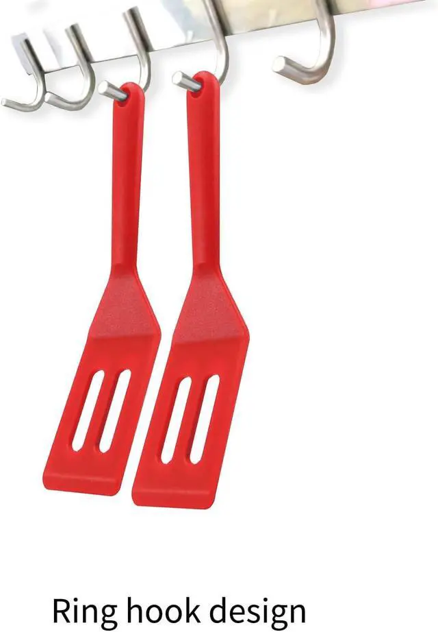 Alt view image 3 of 7 - Small Spatula, 2 PCS Mini Tiny Flexible Silicone Kitchen Turner Spatulas Set for Nonstick Cookware