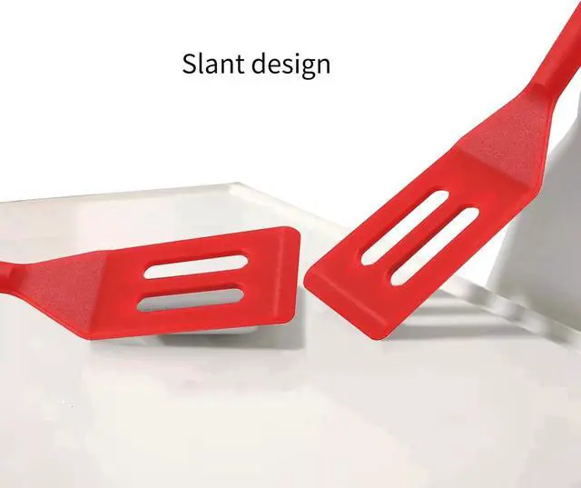 Alt view image 4 of 7 - Small Spatula, 2 PCS Mini Tiny Flexible Silicone Kitchen Turner Spatulas Set for Nonstick Cookware