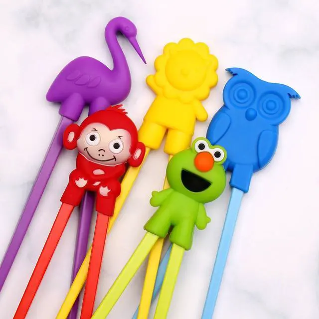 Alt view image 6 of 7 - Training chopsticks for kids adults and beginners - 5 Pairs chopstick set with attachable learning chopstick helper - right or left handed