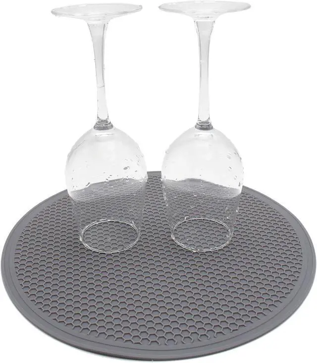 Alt view image 6 of 7 - Tongjude Silicone Microwave Mat - 11.7" x 11.7" - Non-Slip Silicone Trivet, Hot Pot Holder, Jar Opener, Dishwasher Safe