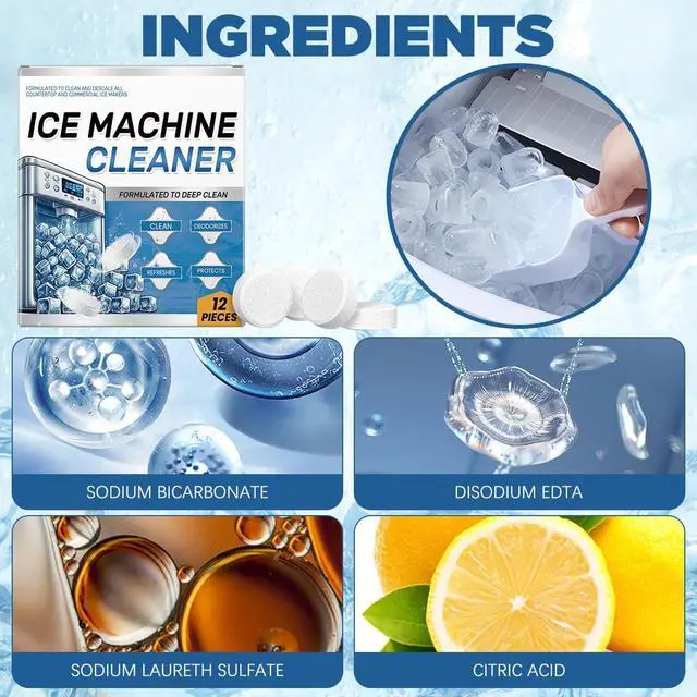 Alt view image 6 of 7 - YIVANNUO Ice Machine Cleaner Maker Descaler - 24 Clean Tablets, Compatible with Opal, Kitchenaid, Nickel Safe Scale Remover for Countertop, Deep Cleaning, Remove odor, Bulk 1 Year Supply